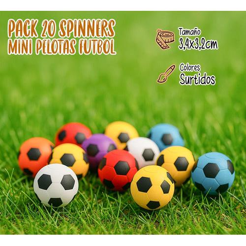 Pack 20 Spinner Pelotas De Fútbol Sorpresa De Cumpleaños