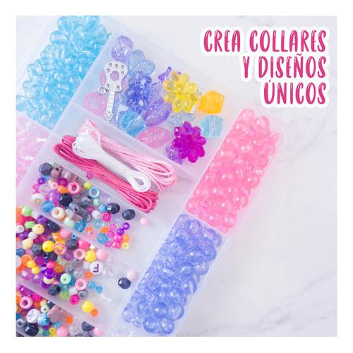 Set de Mostacillas para Hacer Pulseras y Collares 1100 Piezas – Kit Manualidades Niñas
