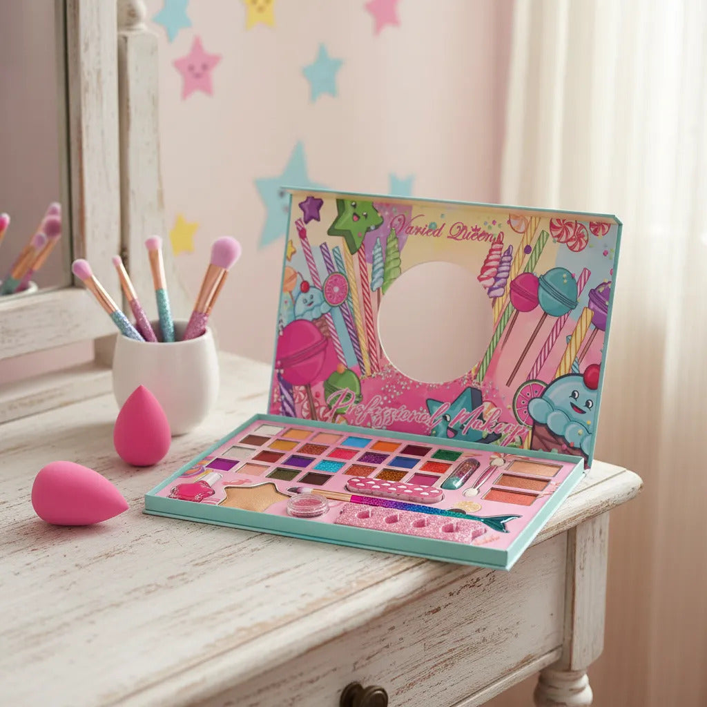 Juego De Juguetes De Maquillaje Cosmético Para Niños Set De