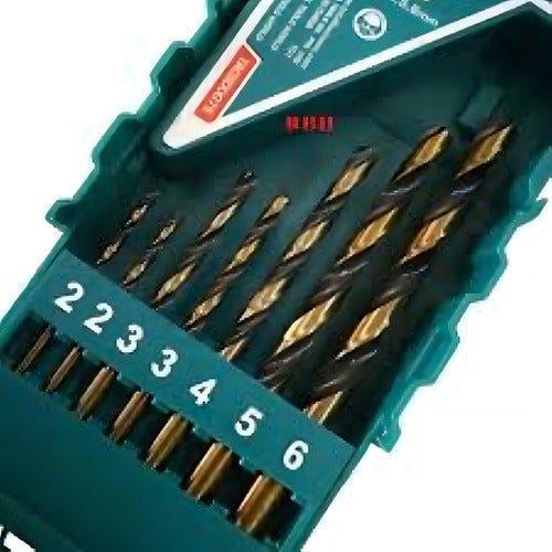 Brocas Para Metal 7 Piezas Hss Total Tacsd0075
