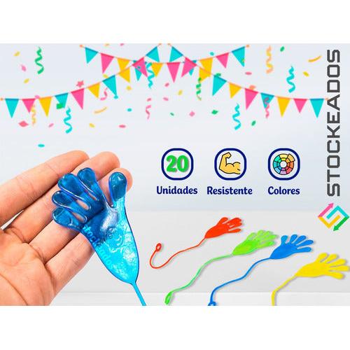 Pack 20 Pegalocos Manito - Juguete Sorpresa Cumpleaños
