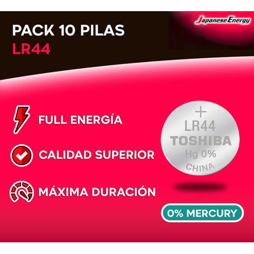 Pilas Lr44 /a76/g13a Alcalinas Toshiba Tipo Boton 10u 1.5v