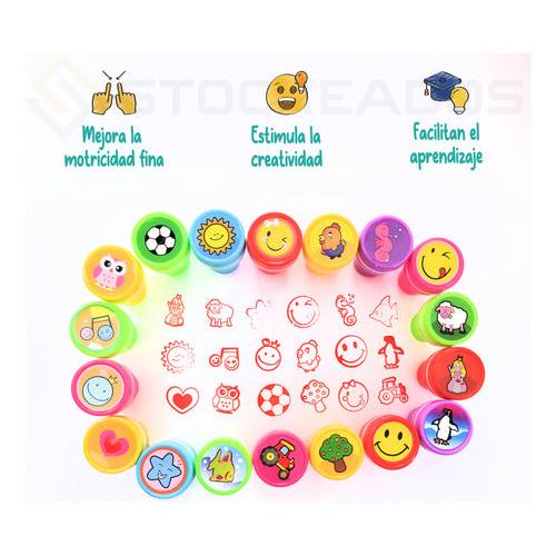 Pack 20 Timbres Infantiles Surtidos – Sellos Sorpresa Cumpleaños