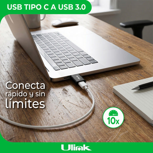 Adaptador Usb Tipo C Hembra A Usb Macho 3.0