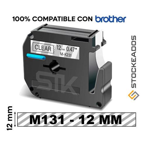 Cinta M-131 Alternativa Para Rotuladora Brother 12mm X 8m