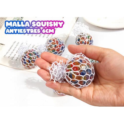 Pack 12 Squishy Malla 6cms - Juguete Sorpresa Cumpleaños