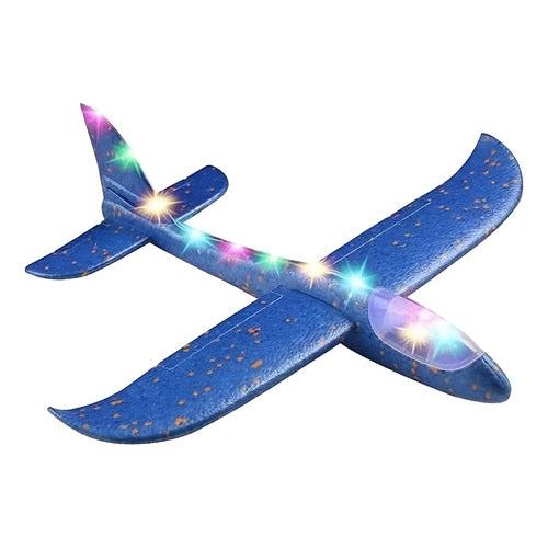 Pack 3 Aviones de Plumavit con Luces LED 47 cm – Planeadores para Niños
