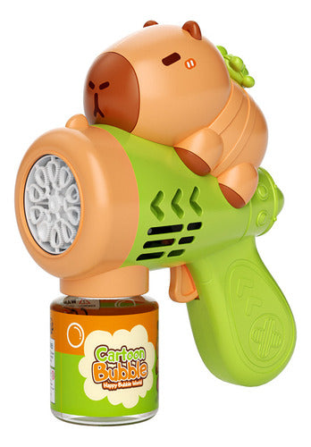 Pistola De Burbujas Capibara 3d Lanza Burbujas