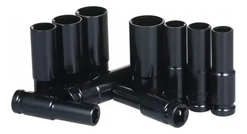 Set Dados De Impacto 1/2 10 Piezas Acero 8-24mm Verde