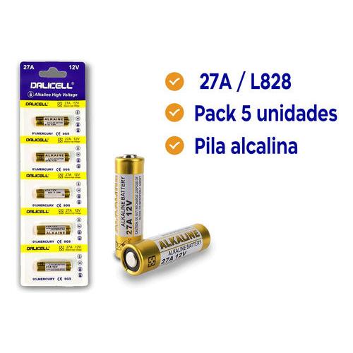 Pack 5 Pilas 27A 12V Alcalinas – Baterías para Control Remoto y Alarmas