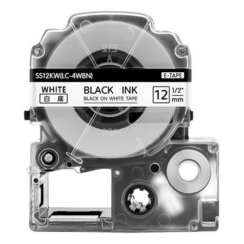 Cinta Blanca Lk-4wbn Alternativa Rotuladora Epson 12mmx8m