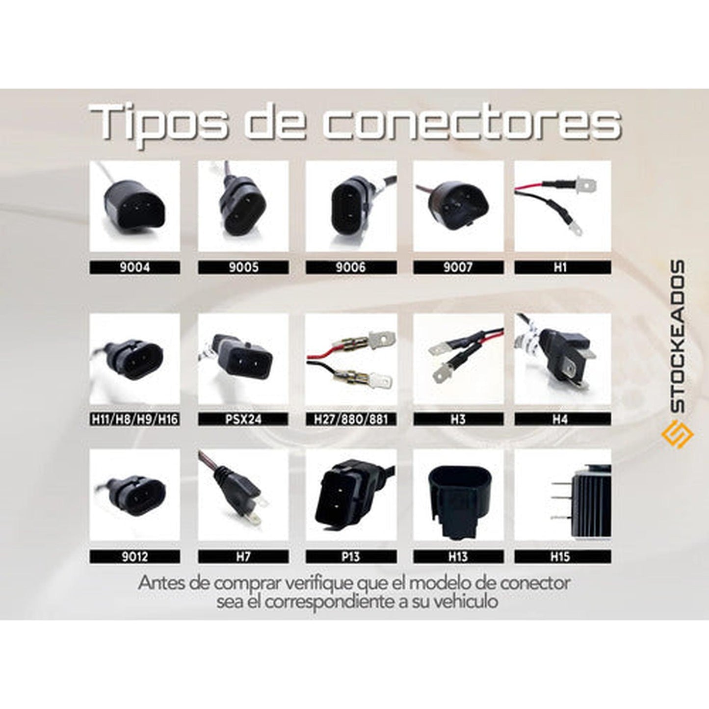 Kit Ampolleta Led Y3 H1 H3 H4 H7 H11 H27 9005 9006 22.000lm