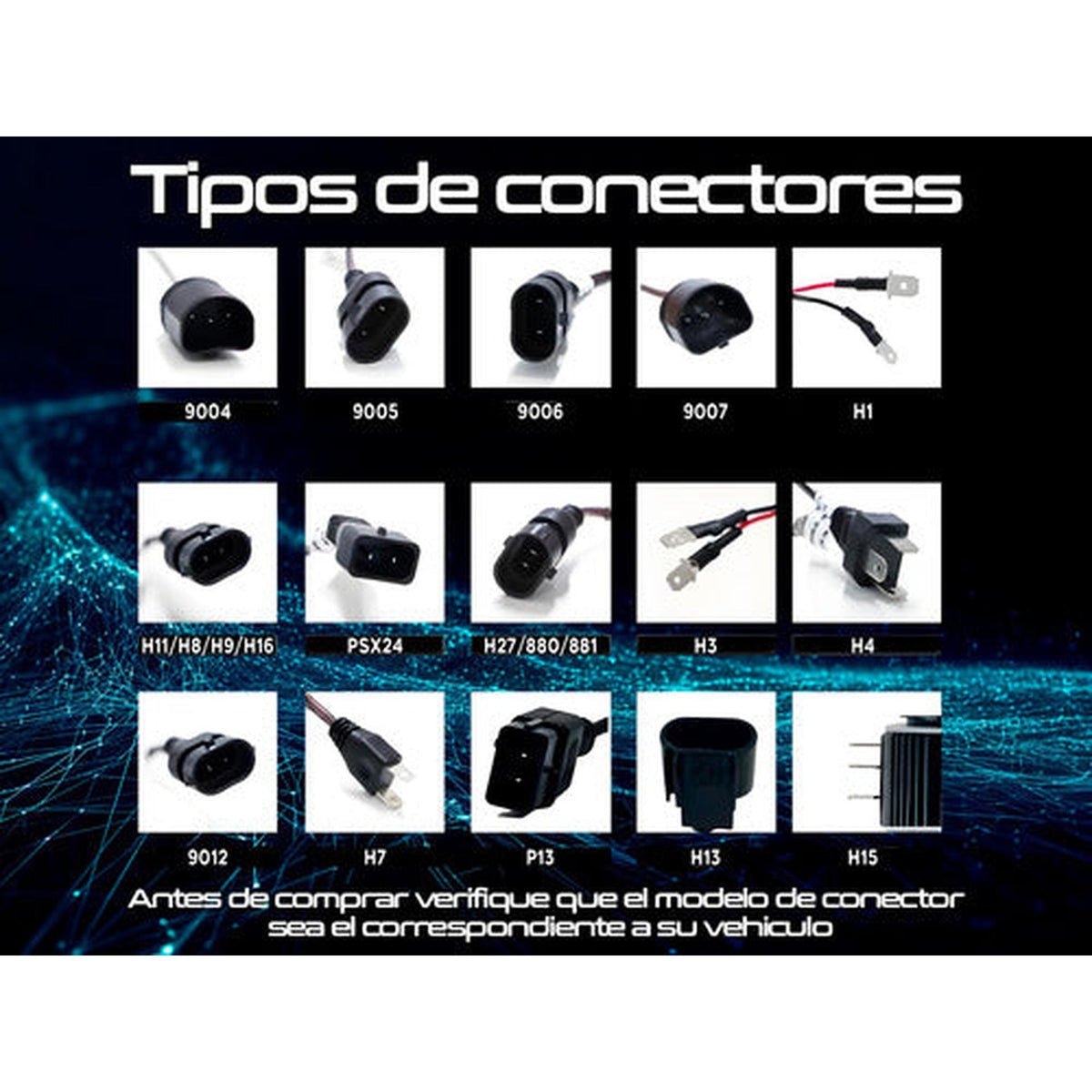 Kit Ampolletas LED IR100 Black Sapphire 60.000LM CANBUS
