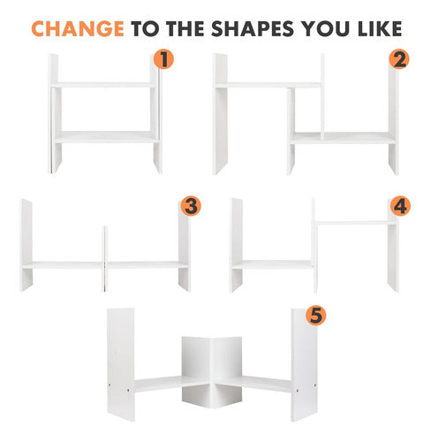 Estante Mueble Organizador Libros Dormitorio Mesa Escritorio