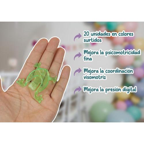 Pack 20 Ranita Saltarina + Ojitos Sorpresa Cumpleaños