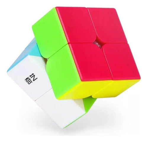 Cubo Mágico 2x2 Qiyi Qidi Color Negro Ideal Para Principiantes Stickerless