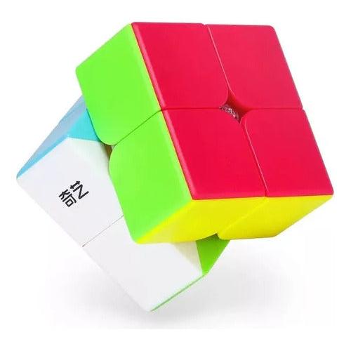 Cubo Mágico 2x2 Qiyi Qidi Color Negro Ideal Para Principiantes Stickerless