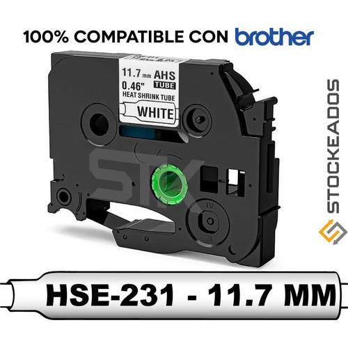 Cinta Termocontraible Alternativa Brother Hse-231 / 631 12mm