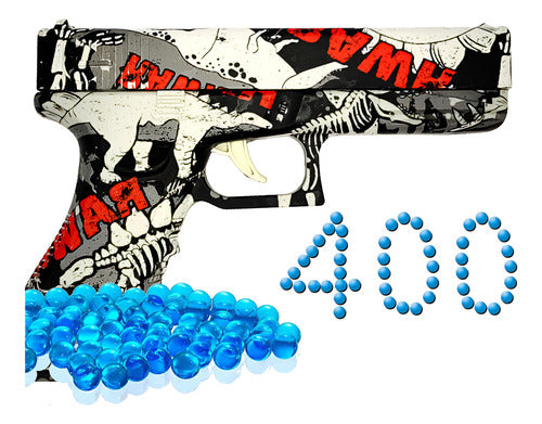 Pistola Glock De Juguete Hidrogel Más Balas Hidrogel