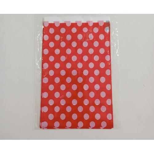Pack 10 Bolsas Con Lunares Para Cumpleaños 17x25cm