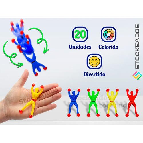 Pack 20 Hombre Araña Pegalocos - Juguete Sorpresa Cumpleaños