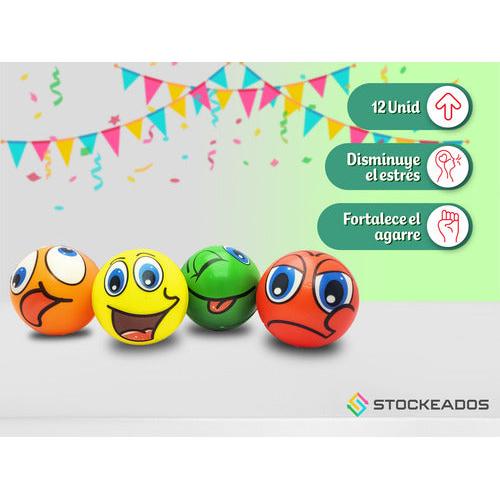 Pack 12 Pelotas Relajación / Juguete Sorpresa Antiestrés