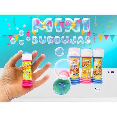 Pack 12 Mini Burbujas - Juguete Sorpresa Cumpleaños