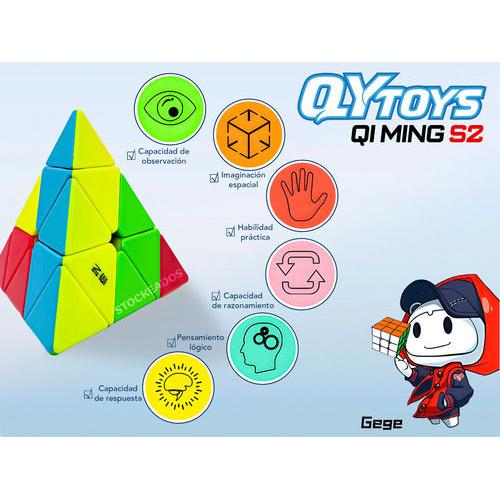 Pyraminx QiYi MS Magnético – Cubo Rubik Pirámide de Velocidad