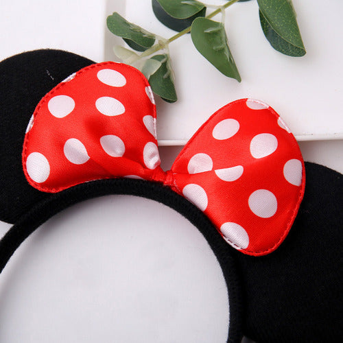 Disfraz Niñas Tutú Falda Minnie Lunares Con Cintillo