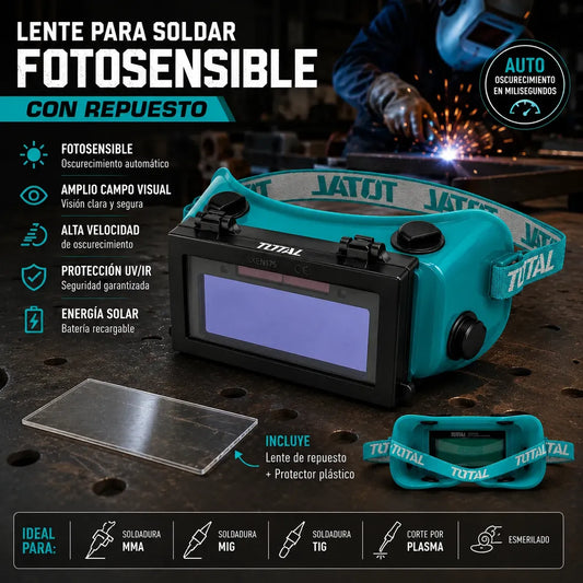 Lente Para Soldar Fotosensible Con Repuesto Tsp9403