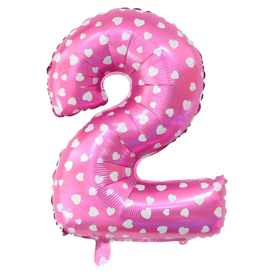 Globo Numero 2 Fucsia 53cm