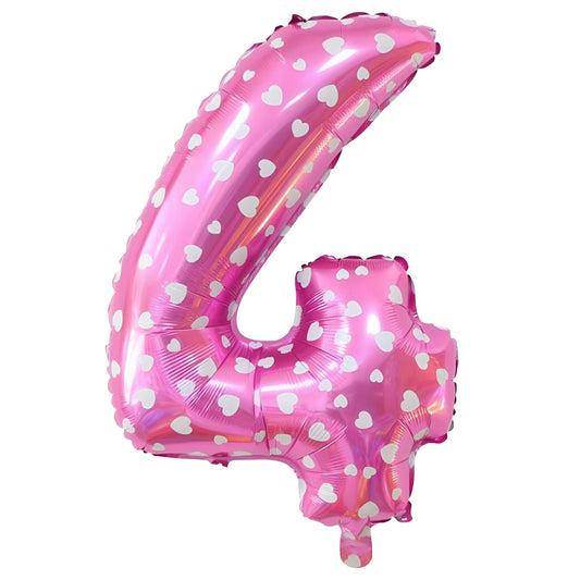 Globo Numero 4 Fucsia 53cm