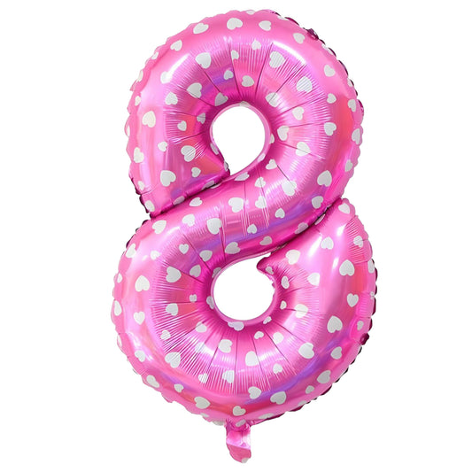 Globo Numero 8 Fucsia 53cm