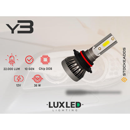 Kit Ampolleta Led Y3 H1 H3 H4 H7 H11 H27 9005 9006 22.000lm