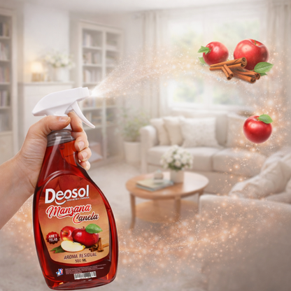 Aromatizante Ambiental Deosol Manzana Canela 500ml Aire Tela