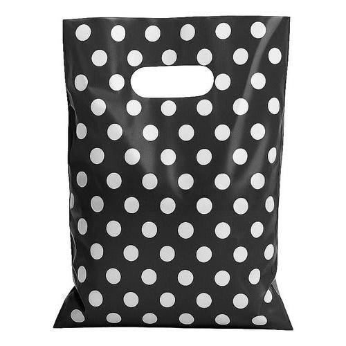 Pack 50 Bolsas Con Lunares Para Cumpleaños 20x30 Cm