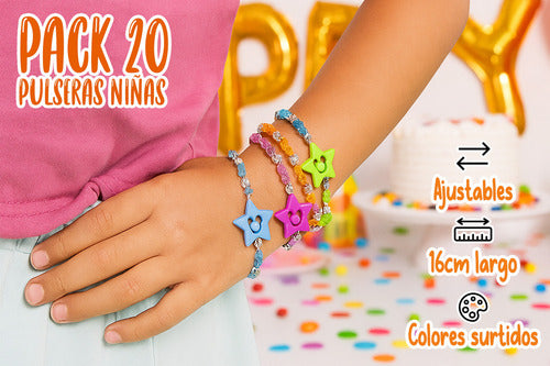 Pack 20 Pulseras Niñas Juguetes De Sorpresa Cumpleaños