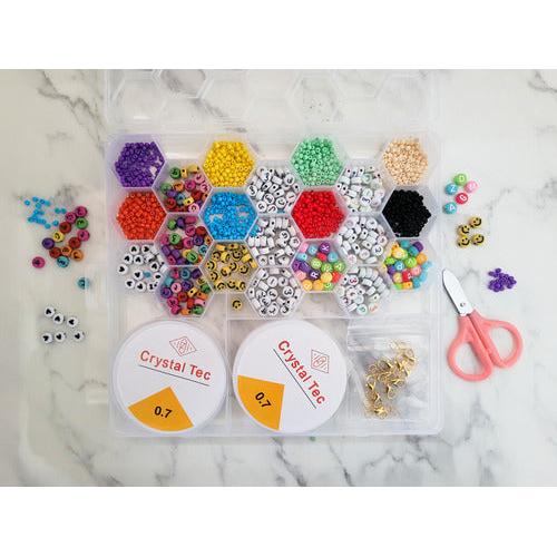 Set de Mostacillas Coloridas 1500 Piezas – Kit para Crear Pulseras y Collares