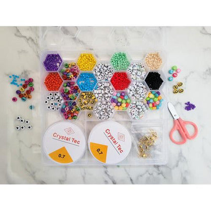 Set de Mostacillas Coloridas 1500 Piezas – Kit para Crear Pulseras y Collares