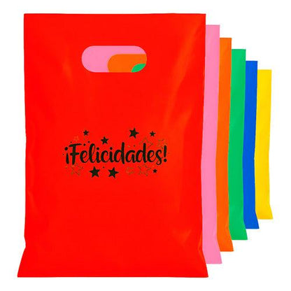 Pack 50 Bolsas De Cumpleaños Felicidades 20x30 Cm