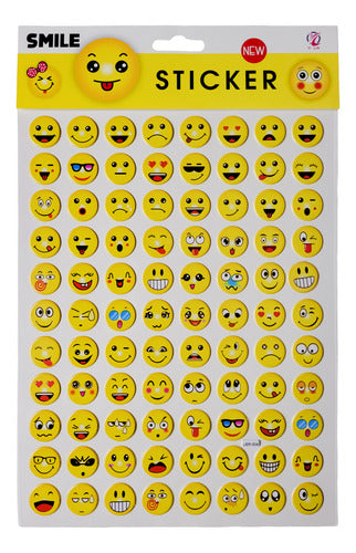 Pack 270 Stickers Adhesivos Diseños Emojis Surtidos