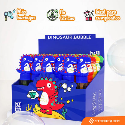 Pack 24 Mini Burbujas Dinosaurio Cumpleaños Niños
