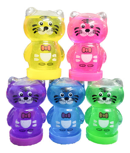 Pack 12 Slime Diseño Tigre Colores Surtidos Juguete Niños