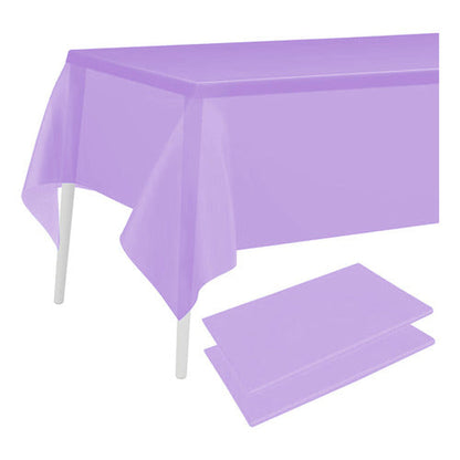 Mantel Plastico 137x274cm Color Lila Para Cumpleaños