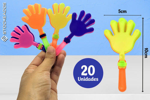 Pack 20 Manitos Aplausos - Juguete Sorpresa De Cumpleaños