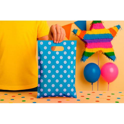 Pack 50 Bolsas Con Lunares Para Cumpleaños 20x30 Cm