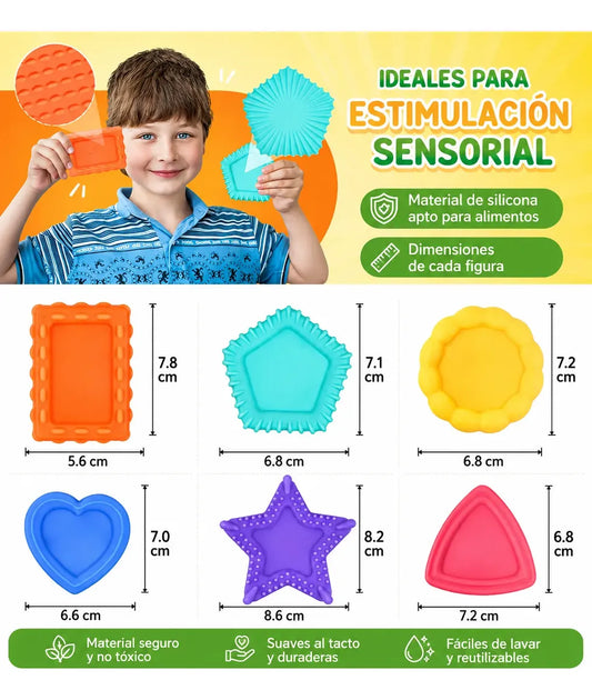 Piedras Sensoriales Figuras Texturas Antiestrés Emociones