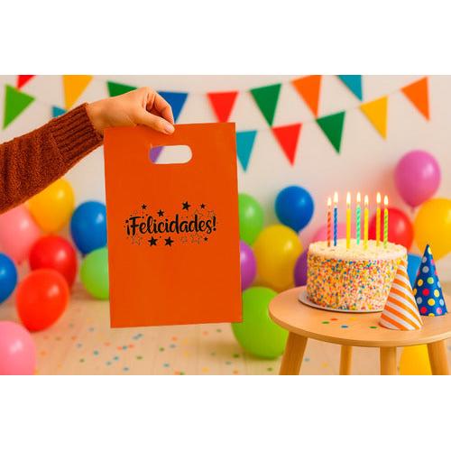 Pack 50 Bolsas De Cumpleaños Felicidades 20x30 Cm