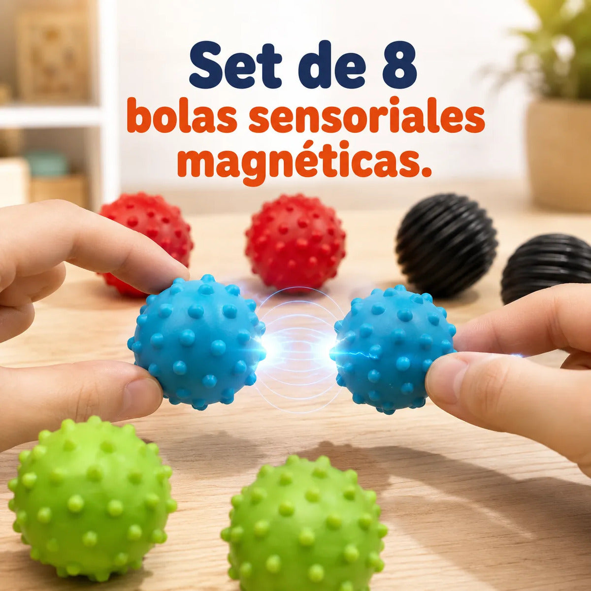 Bolas Sensoriales Magneticas De Silicona Antiestres Juguete Surtido
