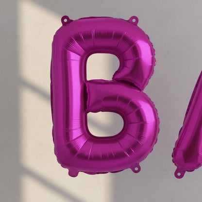 Globos Baby Shower Fucsia Letras Baby Shower Niña
